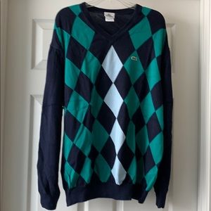Lacoste men’s Diamond V-neck Sweater